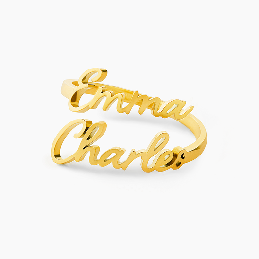Custom Ring with 1 to 4 Engraved Names